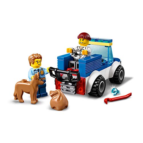 LEGO City Police - Policía: Unidad Canina, Set de Construcción, Incluye Coche de Policía de Juguete, Agente de Policía y Perro Policía, un Escenario de Joyería, y un Ladrón (60241)