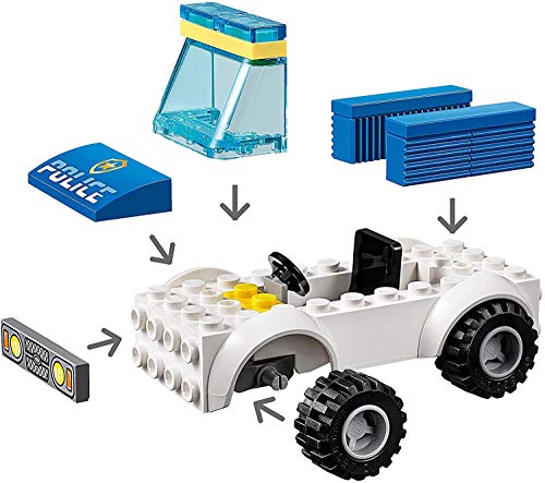LEGO City Police - Policía: Unidad Canina, Set de Construcción, Incluye Coche de Policía de Juguete, Agente de Policía y Perro Policía, un Escenario de Joyería, y un Ladrón (60241)