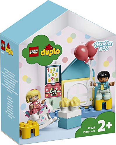LEGO DUPLO Town - Cuarto de Juegos, Caja con Ladrillos de LEGO para Construir y Desarrollar la Creatividad, Incluye Muñecos para Recrear Escenas Cotidianas, a Partir de 2 Años (10925)