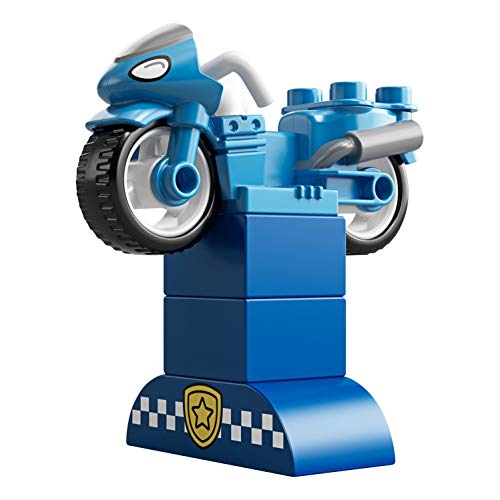 LEGO DUPLO Town - Moto de Policía, Vehículo de juguete de construcción y aventuras (10900)