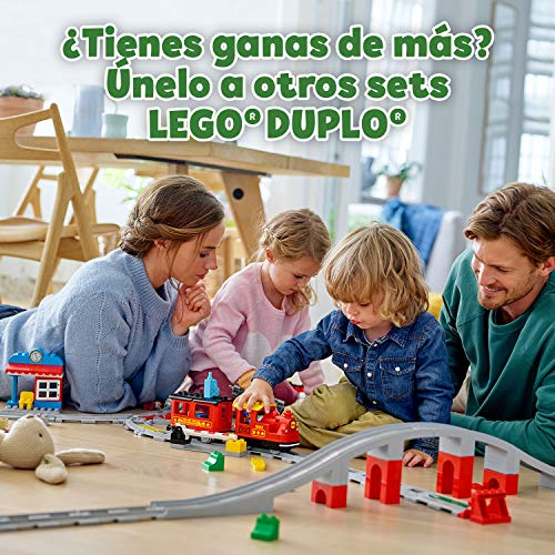 LEGO DUPLO Trains - Tren de Vapor, Juguete Educativo de Aprendizaje de Codificación con Muñecos y Locomotora para Niños y Niñas de 2 a 5 Años, Complementable con APP (10874) , color/modelo surtido