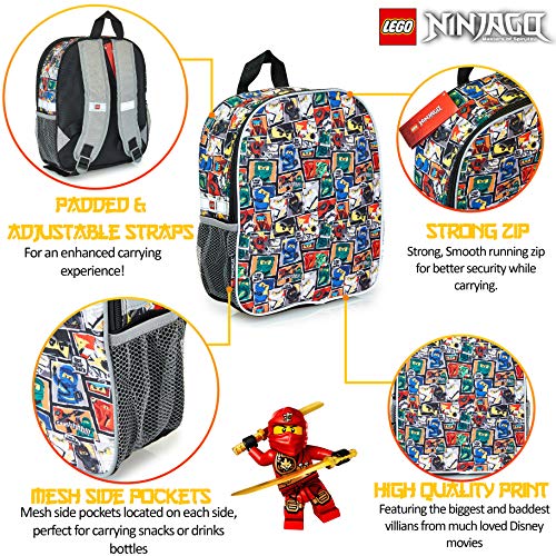 Lego Ninjago Mochilas Escolares Juveniles Para Niños, Mochila Para El Colegio Actividades Extraescolares Con Estampado de Ninja, Regalos Originales Para Niños Adolescentes