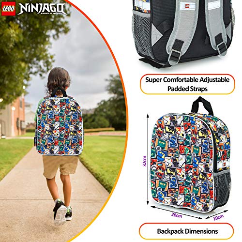 Lego Ninjago Mochilas Escolares Juveniles Para Niños, Mochila Para El Colegio Actividades Extraescolares Con Estampado de Ninja, Regalos Originales Para Niños Adolescentes