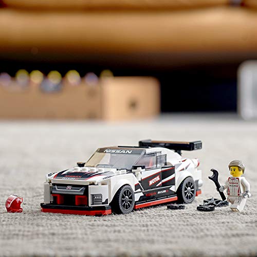 LEGO Speed Champions - Nissan GT-R NISMO, Juguete de Construcción de Coche de Carreras, Incluye Minifigura del Conductor (76896)
