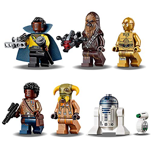 LEGO Star Wars TM - Halcón Milenario, Juguete de Construcción de Nave Espacial, Incluye Minifiguras de Finn, Chewbacca, Lando, C-3PO, R2-D2 y otros, Inspirado en La Guerra de Las Galaxias (75257)