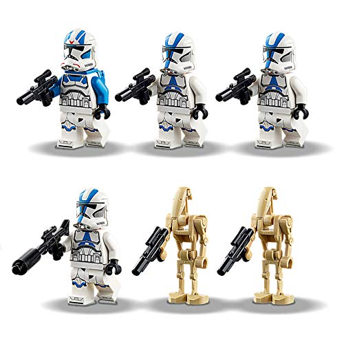 LEGO Star Wars TM Soldados Clon de la Legión 501 Set con Droides de Batalla y AT-RT Walker, Multicolor (75280)