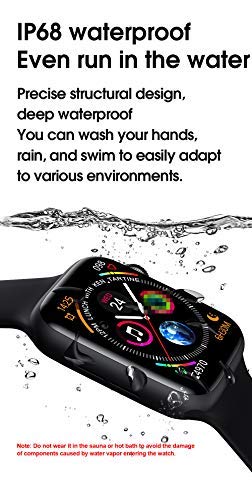 Leisont W26 Reloj Inteligente 6 Hombres Mujeres ECG PPG Monitor de frecuencia cardíaca Bluetooth Llamada Ip68 Impermeable Temperatura Corporal Smartwatch 2020 China Negro