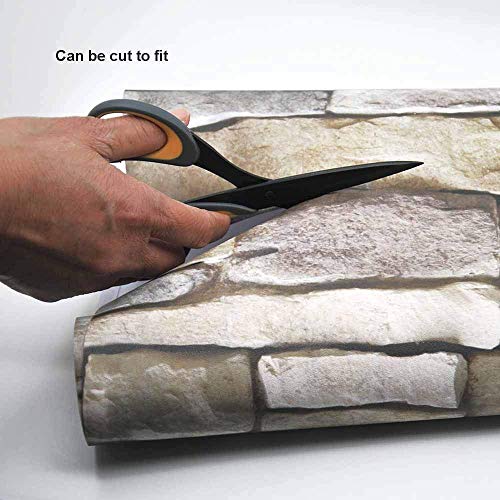 Leisu 3D ladrillo papel pintado Diseño Creativo Wallpaper adhesivo de pared removible pelar y pegar Para el Hogar Y Embellecimiento De La Pared Buenos Productos 45x200 cm (1, A1)