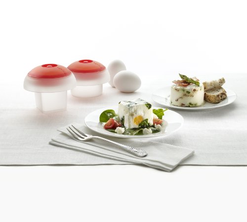 Lékué Kit 2 OVOS (Cub+CIL), Silicona, Blanco/Transparente, Centimeters