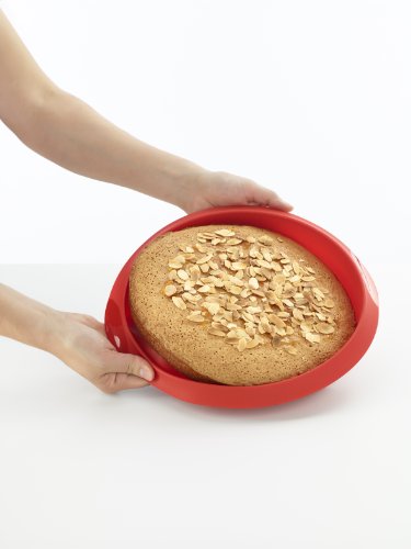 Lékué Redondo 20 Rojo Molde repostería, Silicona, 20 cm