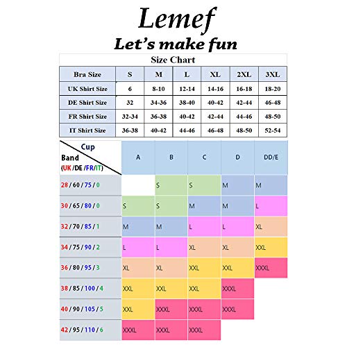 Lemef Sujetador Deportiva sin Costuras Sostén sin Aros con Almohadillas Extraíbles para Mujeres (3 Paquetes)