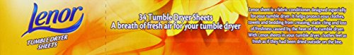 Lenor Tumble Dryer Sheets Summer Breeze 34 Sheets (Pack of 3)
