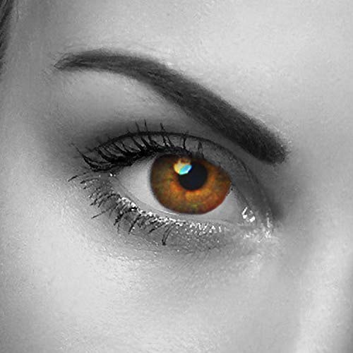 lentillas de colores marrones – sin graduación – hazelnut brown – para ojos claros & oscuros – estuche de lentillas gratis