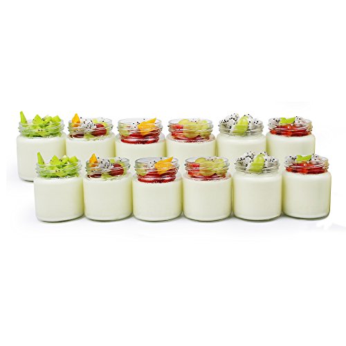 Leogreen - Yogurtera, Máquina para Yogur Natural y Saludable, 12 frasco, 30,6 x 25 x 12,4 cm, Blanco, Capacidad por frasco: 0,21 L