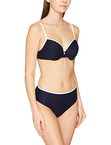 Lepel Plain Sailing Tops de Bikini, Multicolor (Navy/Cream Nvc), 75F para Mujer
