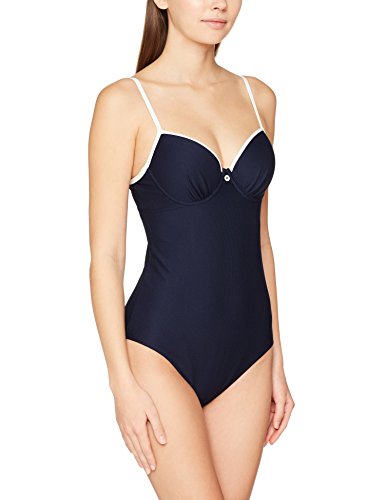 Lepel Plain Sailing Traje de baño de una Pieza, Multicolor (Navy/Cream Nvc), 65F para Mujer