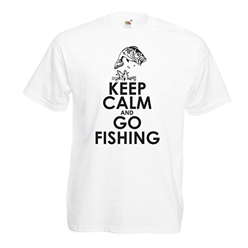 lepni.me Camisetas Hombre Ropa de Pesca Regalo Gracioso Pescador Citas de Humor (X-Large Blanco Multicolor)