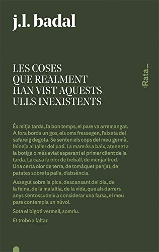 Les coses que realment han vist aquests ulls inexistents: 18 (rata/0)