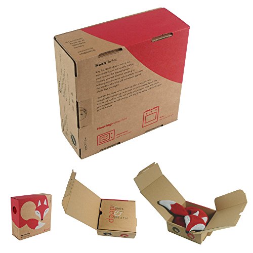 Leschi | Almohadilla de calor (para las cervicales y los hombros) | 36844 | El zorro Noah | Color: Fuego/Medianoche