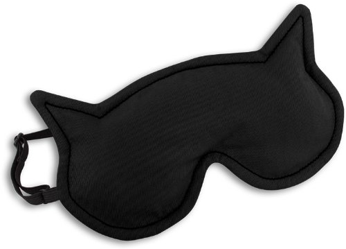 Leschi | Máscara para dormir (para calentar y enfriar) | 36762 | La gata Luna | Color: Medianoche/Medianoche