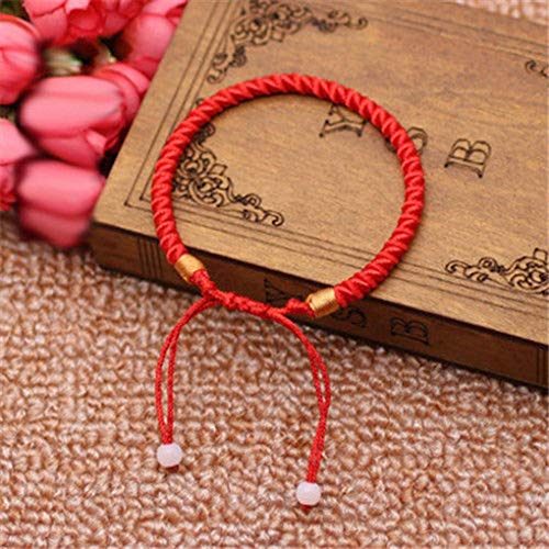 Level Great Hombres Mujeres Pulsera de Buena Suerte Trenzado Suerte Brazalete Rojo Cadena de Cuerda Cable de Regalo de la joyería Pulsera