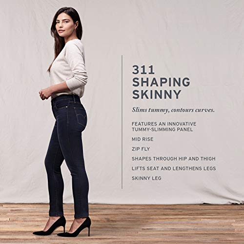 Levi's 311 Shaping Skinny Jeans, Negro Suave, 32 ES/S para Mujer