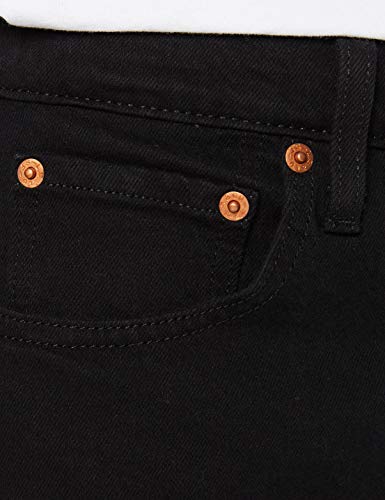 Levi's 501 Crop Vaqueros Boyfriend, Negro (Black Heart 0085), 24W / 26L para Mujer