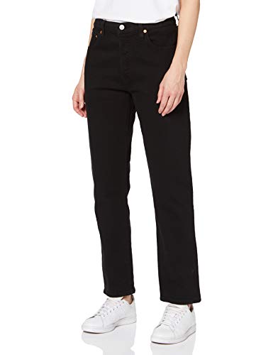 Levi's 501 Crop Vaqueros Boyfriend, Negro (Black Heart 0085), 24W / 26L para Mujer