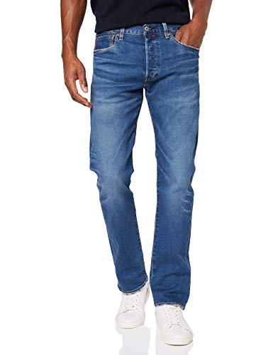Levi's 501 Original Fit Jeans Vaqueros, Key West Sky Tnl, 34W / 32L para Hombre