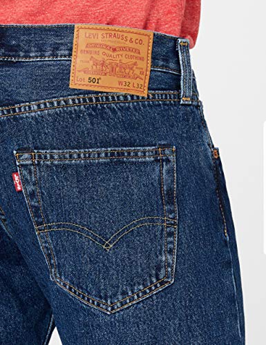 Levi's 501 Original Fit Jeans Vaqueros, Stonewash, 40W / 34L para Hombre
