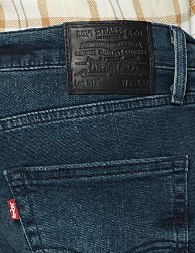 Levi's 512 Slim Taper Fit Jean Vaqueros, Azul Abu ADV, 28W / 32L para Hombre
