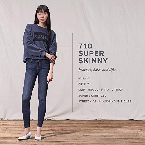Levi's 710 Super Skinny - Vaqueros para Mujer Enjuagar al Atardecer. 44 ES/L