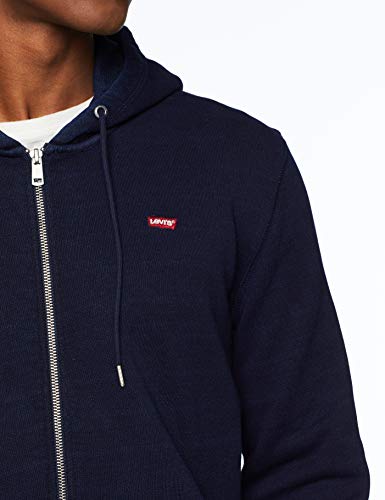 Levi's Original Hm Zipup Hoodie Capucha, Azul (Indigo 0001), Small para Hombre
