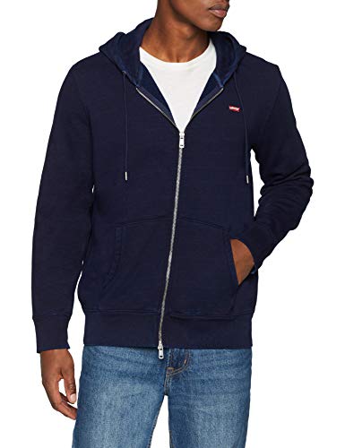 Levi's Original Hm Zipup Hoodie Capucha, Azul (Indigo 0001), Small para Hombre
