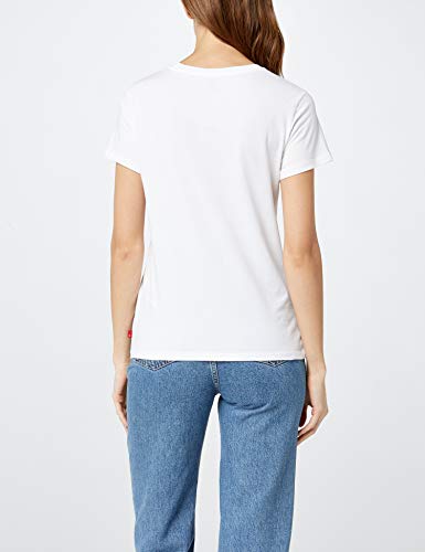 Levi's The Perfect Tee, Camiseta, Mujer, Blanco (Batwing White Graphic 53), XL