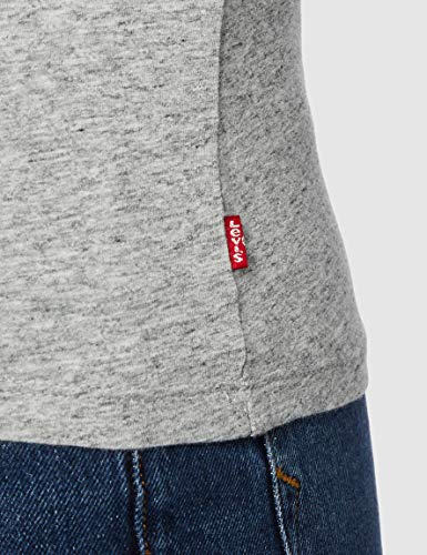 Levi's The Perfect Tee, Camiseta para Mujer, Gris (Better Batwing Smokestack Smokestack Htr 263), Medium