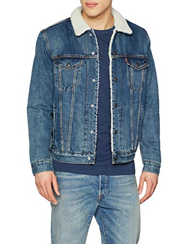 Levi's Type 3 Chaqueta Vaquera, Azul (Mayze Sherpa Trucker 0089), Large para Hombre