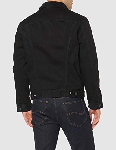 Levi's Type 3 Chaqueta Vaquera, Negro (Berk Sherpa Trucker 0100), XX-Large para Hombre
