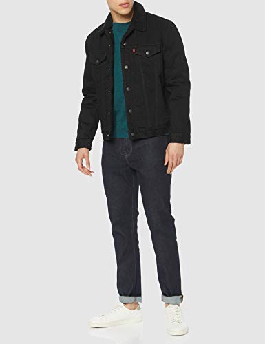 Levi's Type 3 Chaqueta Vaquera, Negro (Berk Sherpa Trucker 0100), XX-Large para Hombre
