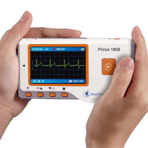 L&F Heal Force Príncipe 180B portátil de medición Continua de la Pantalla en Color del hogar del corazón Monitor de ECG CE y Aprobado por la FDA
