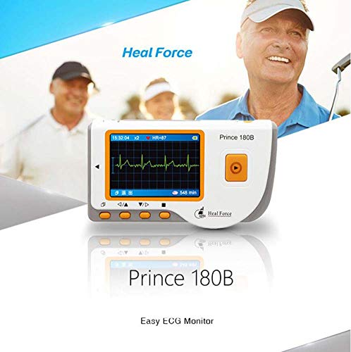 L&F Heal Force Príncipe 180B portátil de medición Continua de la Pantalla en Color del hogar del corazón Monitor de ECG CE y Aprobado por la FDA