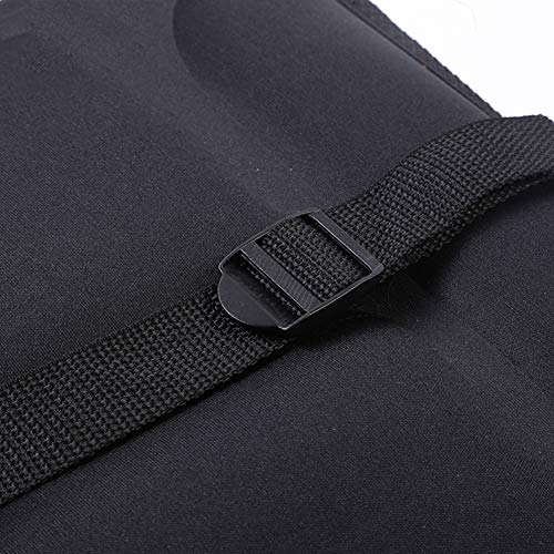 LFF MASSAGE Colchoneta de Masaje Shiatsu multifunción, colchón de Masaje con calefacción para Todo el Cuerpo, Control Remoto, para Uso en el hogar y en el automóvil, Negro