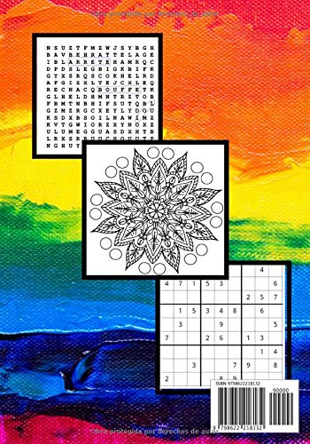 LIBRO DE ACTIVIDADES PARA NIÑOS: A partir de los 6 años | 140 páginas | Laberintos | Sudokus | Sopa de Letras | Colorear | Dibujar | Escribir | Nivel fácil | Soluciones incluidas