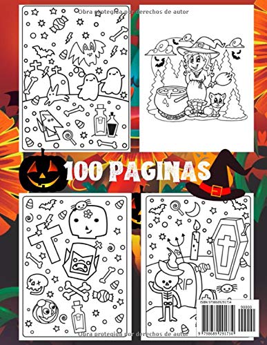 Libro de colorear F**k Halloween Solo quiero comer los caramelos: Libro antiaburrimiento para divertir los niños para Halloween ! A partir de los 6 ... brujas, arañas, murciélagos en gran formato