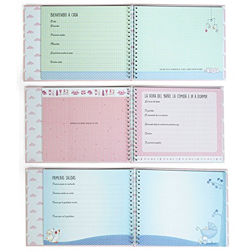 Libro de mi bebé de Color Rosa Ositos