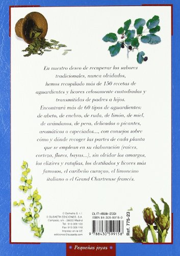 Licores de hierbas y aguardientes medicinales (Pequeñas Joyas)