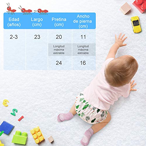 Lictin Pantalones de Entrenamiento para Bebé- Pañal de Aprendizaje para Bebés con 4 Ropa Interior Pantalones de Entrenamiento Orinal y 2 Reutilizables Pañales de Tela Talla (2-3 años)
