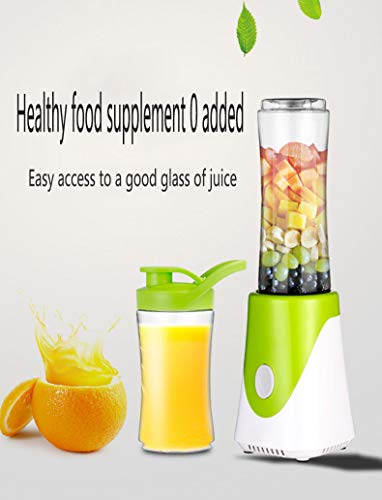 Licuadora Mini/Licuadora Portátil/Exprimidora Eléctrica de Frutas y Verduras/Compacta y Ligera/Licuadora Deportiva/Helado, Batido, Fruta, Verduras, Verde