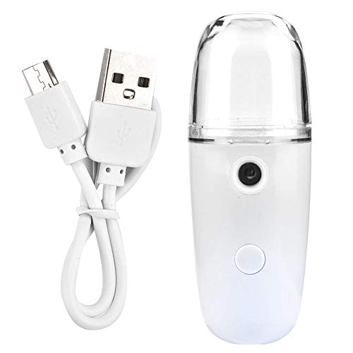 Licuadora portátil nano de 30 ml con rociador, aerosol en spray de iones de mano Nano Mist, mini vaporizador facial recargable con sauna de vapor facial