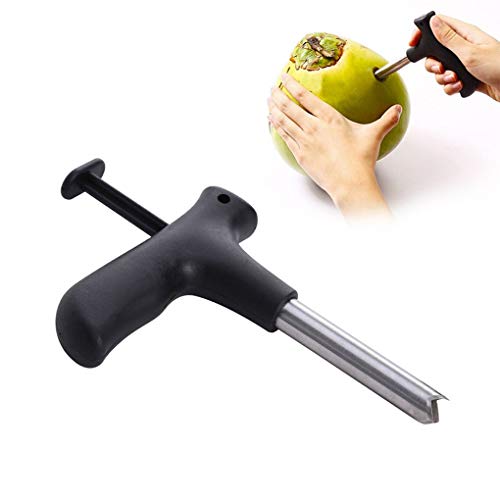 Lidahaotin Negro Coco Abridor Tool Coco Agua Punch Tap Drill Paja Abrir EL Foro de Corte Fruta Regalo de abrebotellas Instrumentos